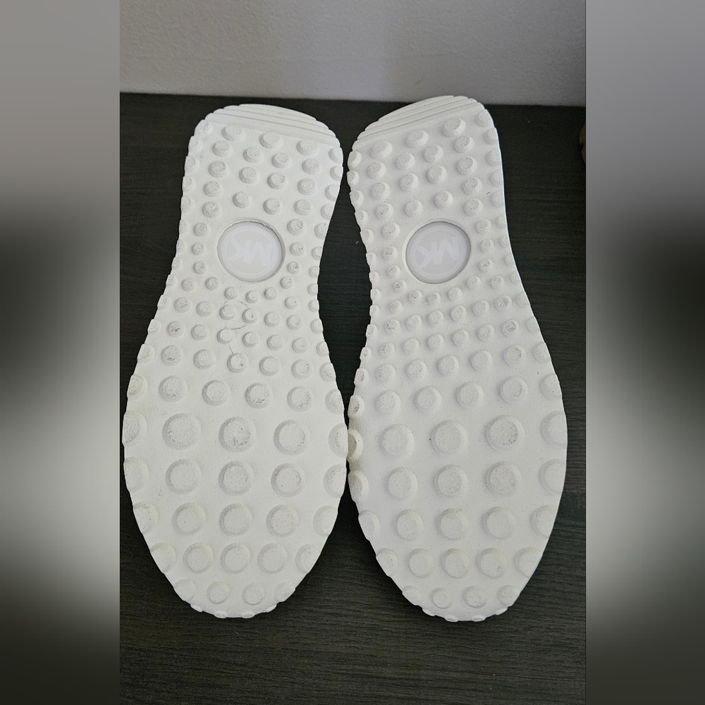 Michael Kors Cream Knit Slip-On Sneakers - Picture 3 of 3